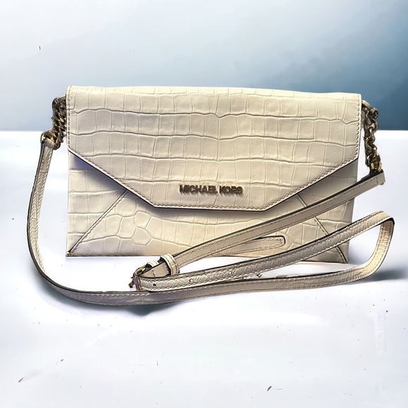Michael Kors alligator envelope clutch/crossbody bag - Picture 1 of 7